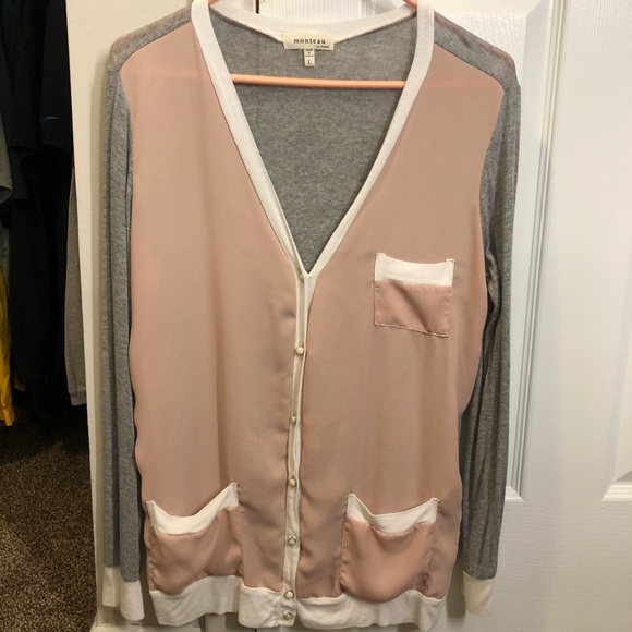 Monteau Sweaters - Vintage Style Cardigan Size Large